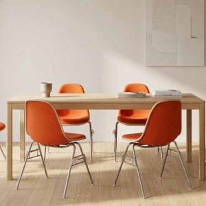 6x-Set Eames DSS-1 Chair – Orange