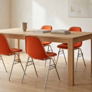 4x-Set Eames DSS-1 Chair – Orange