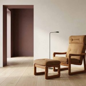 "Holstebro" Highback Lounge Chair & Ottoman